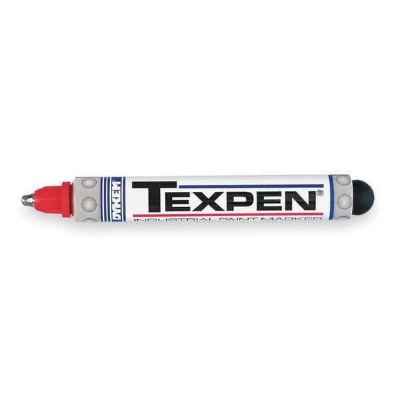 Dykem Industrial Paint Marker,Valve Action,Red 16023