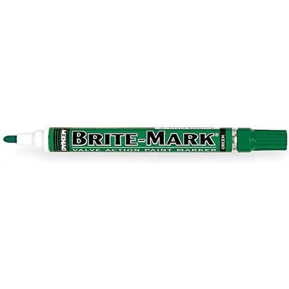 Dykem Paint Marker, Brite Mark(R) 916, Green - 84007 Pack of 5