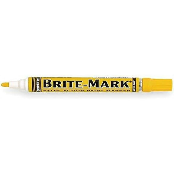 Dykem Paint Marker, Brite Mark(R) 916, Yellow - 84004 Pack of 10