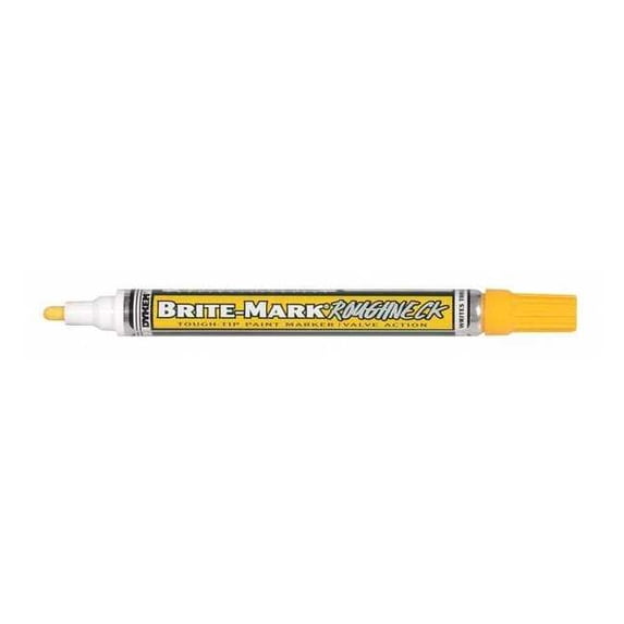 Dykem Paint Marker, Medium Tip, Yellow Color Family, Paint 84204