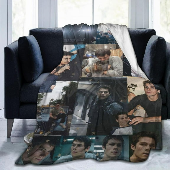 Dylan Actors O''Brien Blanket Throw Blanket Soft Microfiber Blankets for Living Room Couch Sofa Bedroom 50"x40"