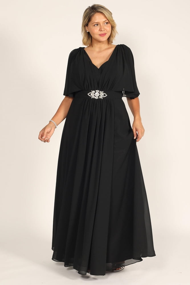 Dylan & Davids Long Formal Black Evening Dress - Walmart.com
