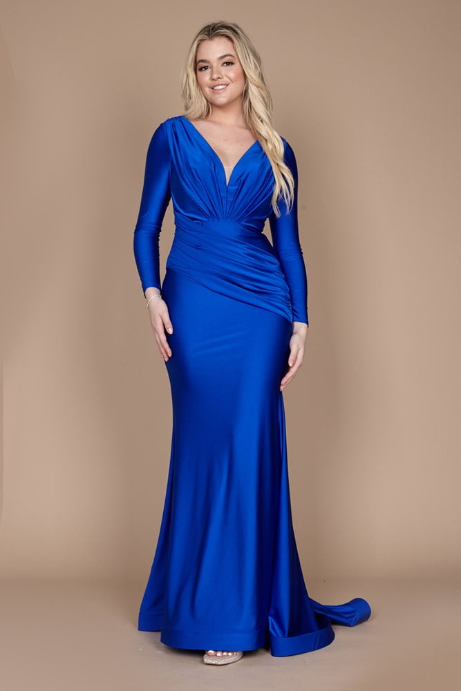 Dylan & Davids Long Sleeve Formal Fitted Evening Dress - Walmart.com Dylan & Davids Long Sleeve Formal Fitted Evening Dress - Walmart.com