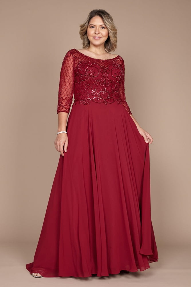 Dylan & Davids Long Sleeve Hand Beaded Mother of The Bride Dress - Walmart.com Dylan & Davids Long Sleeve Hand Beaded Mother of The Bride Dress - Walmart.com