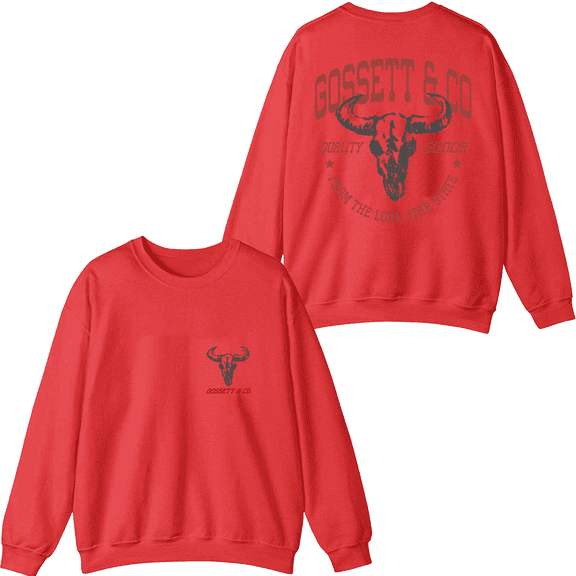 Dylan Gossett Merch Quality Goods Skull Crewneck Sweatshirt Men Women Long Sleeve Graphic Top