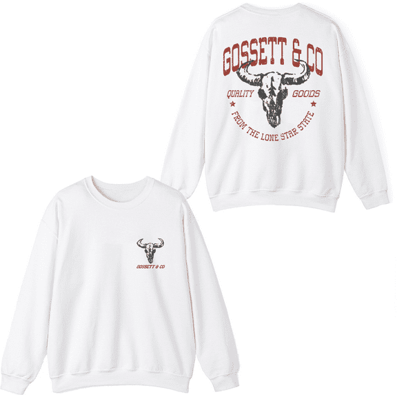 Dylan Gossett Merch Quality Goods Skull Crewneck Sweatshirt Men Women Long Sleeve Graphic Top