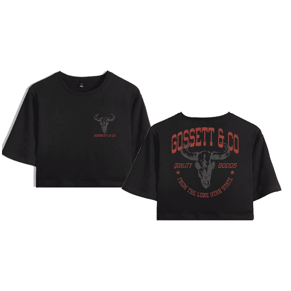 Dylan Gossett Merch Quality Goods Skull Crop Top Fashion Graphic T-shirt Women Girl Short Sleeve