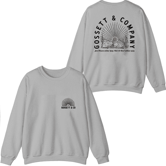 Dylan Gossett Merch Sunset Crewneck Sweatshirt Men Women Long Sleeve Graphic Top