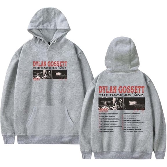 Dylan Gossett Merch The Back 40 Tour 2025 Hoodie Unisex Pocket Drawstring Sweatshirt Fashion Pullover