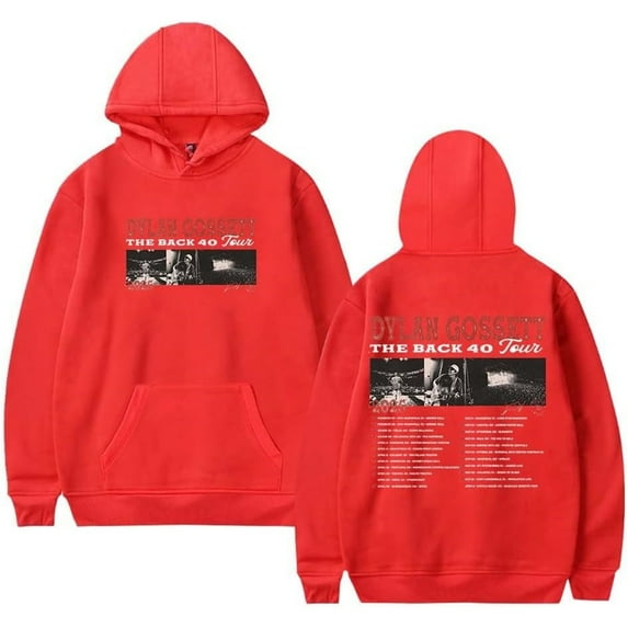 Dylan Gossett The Back 40 Tour 2025 Merch Hoodie Pockets Drawstring Unisex Hooded Sweatshirt Fashion Clothing