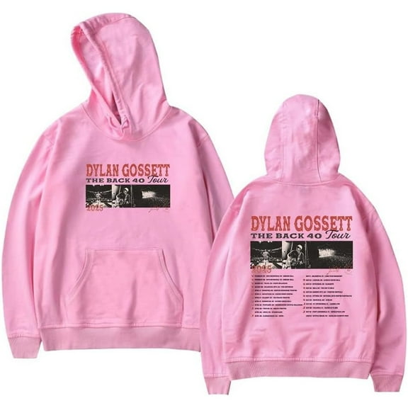 Dylan Gossett The Back 40 Tour 2025 Merch Hoodie Pockets Drawstring Unisex Hooded Sweatshirt Fashion Clothing