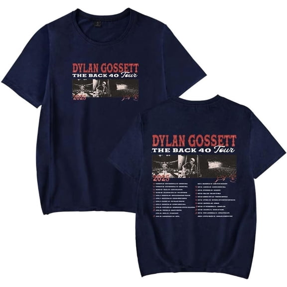 Dylan Gossett The Back 40 Tour 2025 Merch Short Sleeve T-shirt Unisex Fashion Crew Neck Top