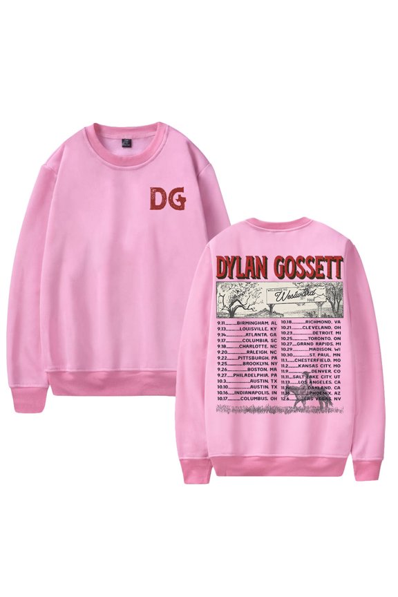 Dylan Gossett The Westward Tour 2025 Crewneck Long Sleeve Streetwear Women Men Pullover Sweatshirt