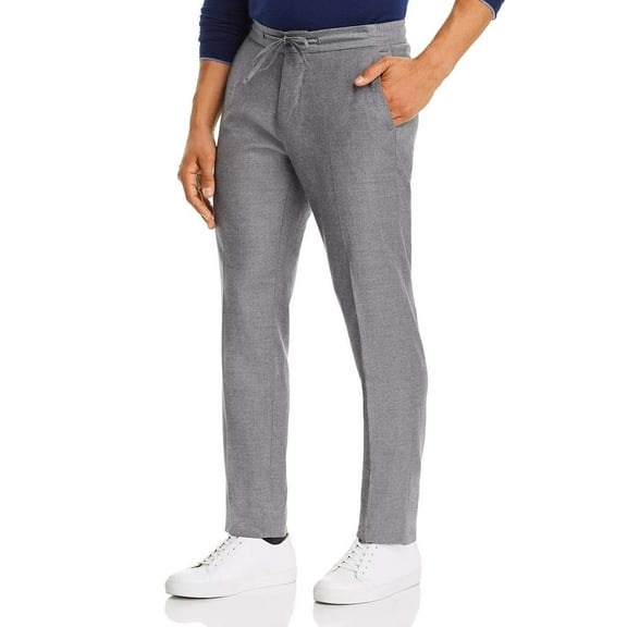 Dylan Gray Classic Fit Drawstring Wool Pants - 100% Exclusive Gray 34R
