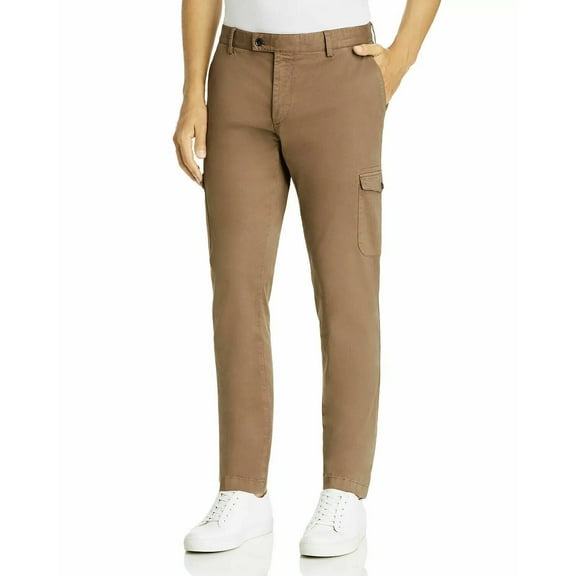 Dylan Gray Mens Classic Fit Cargo Pants Brown 32 Regular