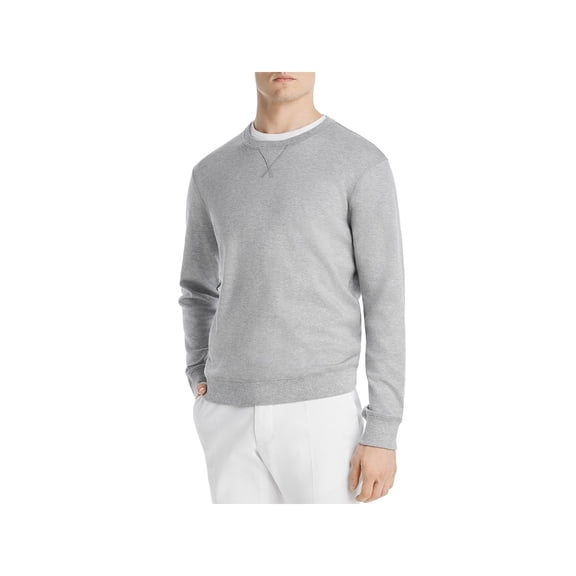 Dylan Gray Mens Cotton Heathered Crewneck Sweater Gray XL