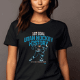 thumbnail image 1 of Dylan Guenther 1ST Goal Utah Hockey History Shirt Unisex Short Sleeve, 1 of 5