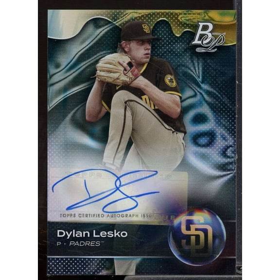 Dylan Lesko Rookie Card 2023 Bowman Platinum Top Prospects Autographs #TOP77