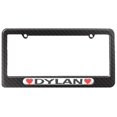 thumbnail image 1 of Dylan Love with Hearts License Plate Frame, 1 of 1