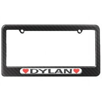 Dylan Love with Hearts License Plate Frame