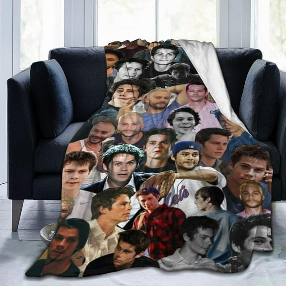 Dylan O''Brien Blanket Anti-pilling Throw Blanket Plush Blanket Lightweight & Ultra-soft, Warm & Comfy Flannel Fleece Blanket for Couch, Bed, Sofa, 40x50