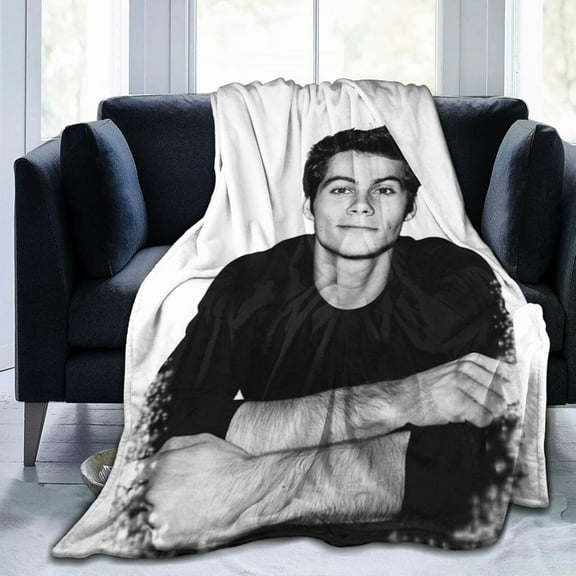 Dylan O''Brien Blanket Anti-pilling Throw Blanket Plush Blanket Lightweight & Ultra-soft, Warm & Comfy Flannel Fleece Blanket for Couch, Bed, Sofa, 60x80