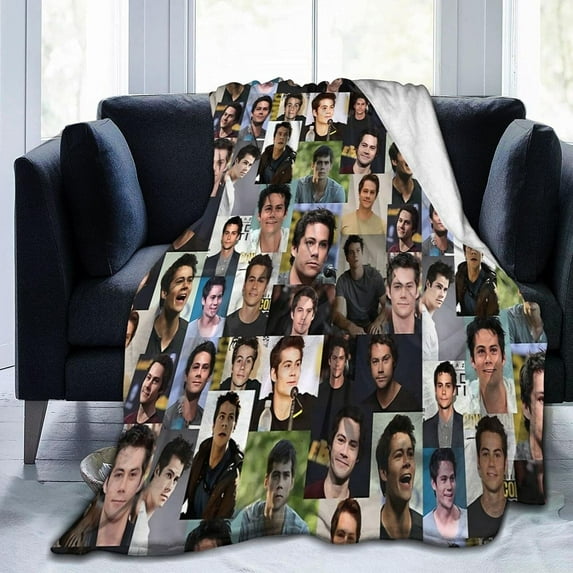 Dylan O‘Brien Collage Throwing Throw Blanket Flannel Blanket 60"x50" Blanket Soft Warm Lightweight Blanket Throw for Bed Sofa Camping Travel