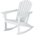 Dylan Outdoor Rocking Chair All Weather Poly Lumber Seashell Adirondack