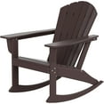 Dylan Outdoor Rocking Chair All Weather Poly Lumber Seashell Adirondack