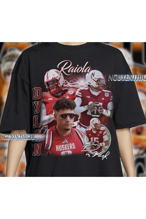 Dylan Raiola Vintage 90s Graphic Style T-Shirt, Dylan Raiola Shirt, Vintage Sports T-Shirt, Unisex Shirt, Bootleg Gift,Black Color,Size L