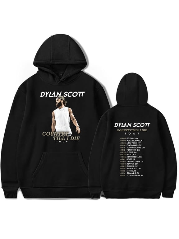 Dylan Scott Country Til I Die Tour Hoodie Merch unisex long sleeved fashionable casual hooded sweatshirt