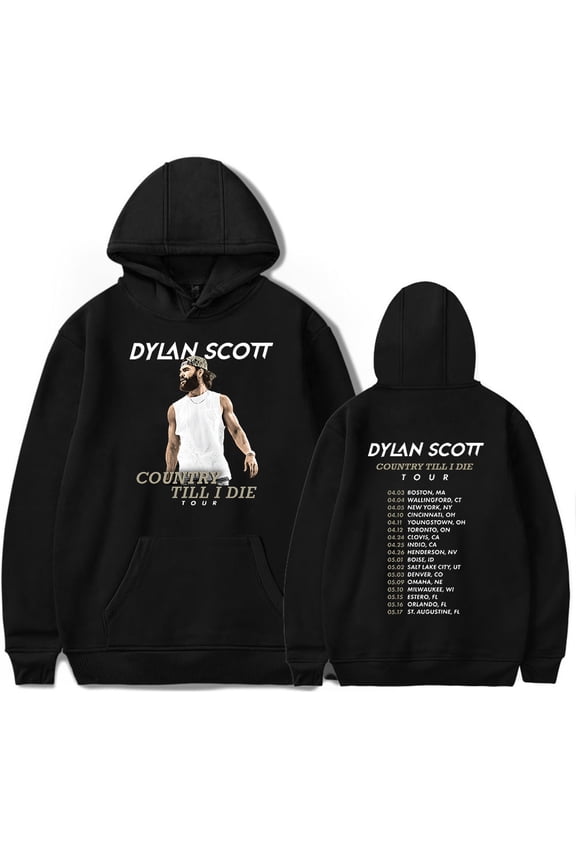Dylan Scott Country Til I Die Tour Hoodie Merch unisex long sleeved fashionable casual hooded sweatshirt