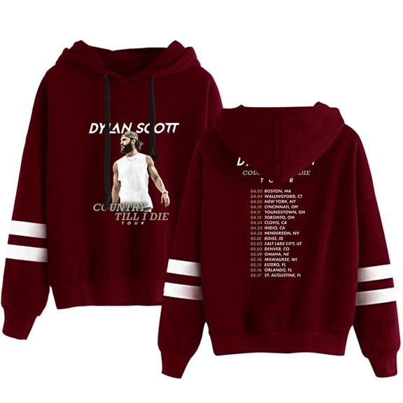 Dylan Scott Country Til I Die Tour Merch Men/Women Hooded Sweet Streetwear Hooded Long Sleeve