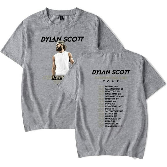 Dylan Scott Country Til I Die Tour Merch Short Sleeve T-shirt Unisex Fashion Crew Neck Top
