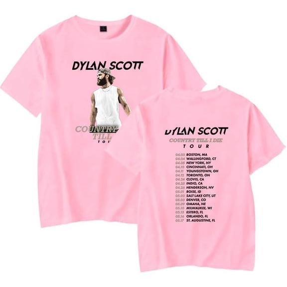 Dylan Scott Country Til I Die Tour Merch Short Sleeve T-shirt Unisex Fashion Crew Neck Top
