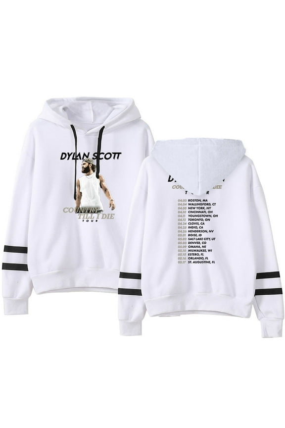 Scott Country Til I Die Tour Merch - Unisex Hooded Sweatshirt in Streetwear Style with Long Sleeves