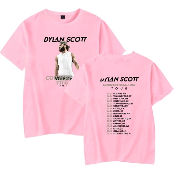 Dylan Scott Country Til I Die Tour T-shirt Merch unisex trendy clothing casual short sleeved top