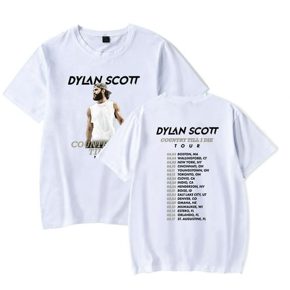 Dylan Scott Country Til I Die Tour Trendy Casual Short Sleeve T - Shirts