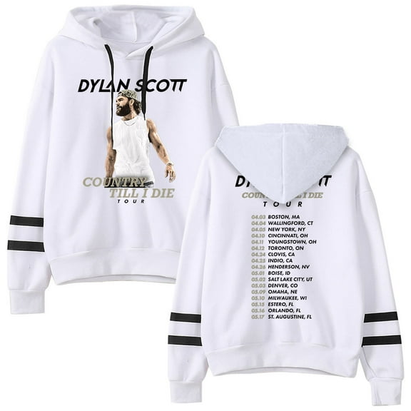 Dylan Scott ‎Country Till I Die Tour Hoodie Sweatshirt Unisex Casual Streetwear Pullovers