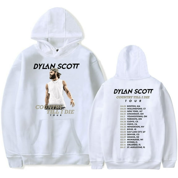 Dylan Scott ‎Country Till I Die Tour Hoodie Women Men Sweatshirt Long Sleeve Casual Pullover Clothes