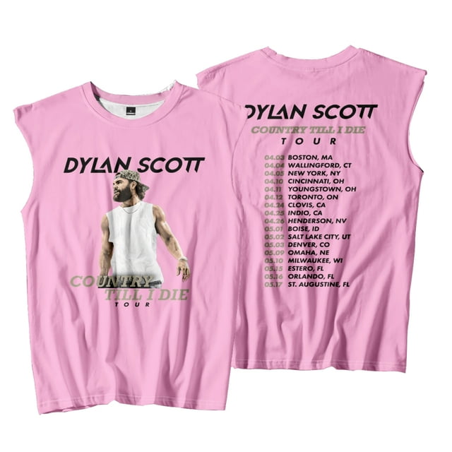 Dylan Scott Country Till I Die Tour Tank Top Women Men Crewneck Vest Casual Sleeveless Tee