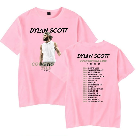 Dylan Scott ‎Country Till I Die Tour Tee Women Men Crewneck Short Sleeve Fashion T-shirt