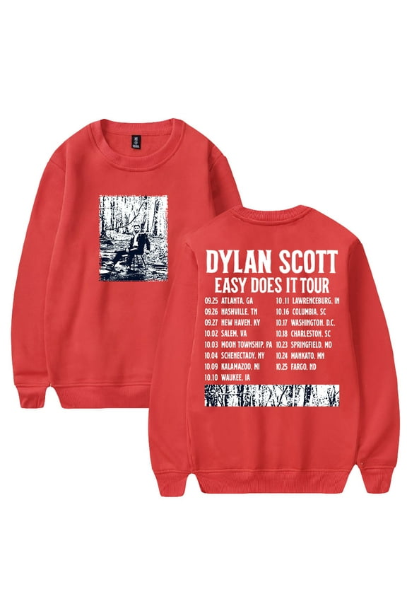 Dylan Scott Easy Does It Tour 2025 Crewneck Long Sleeve Streetwear Women Men Pullover Sweatshirts