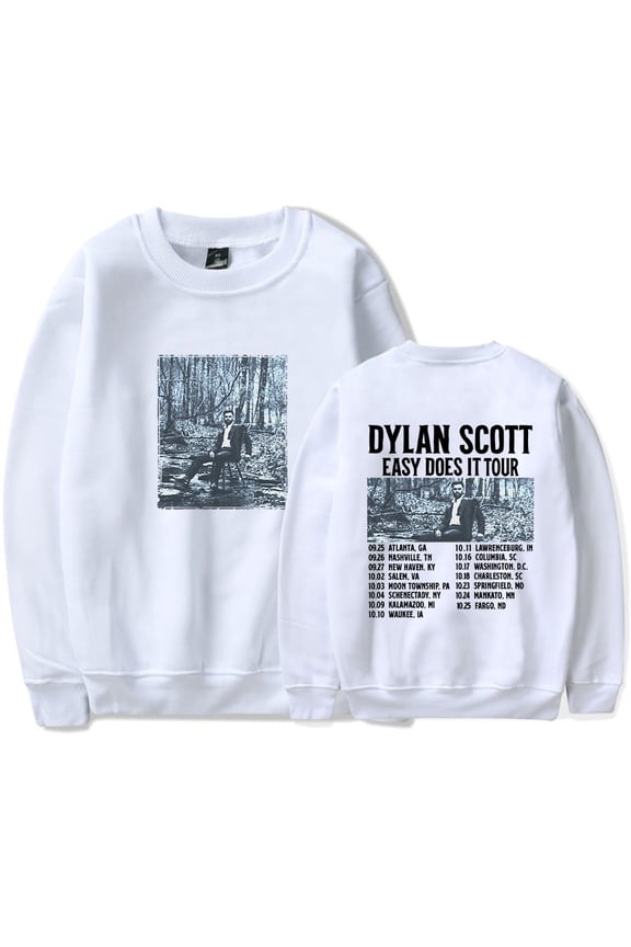 Dylan Scott Easy Does It Tour 2025 Sweatshirt Women Men Casual Crewneck Long Sleeve Pullover Clothes