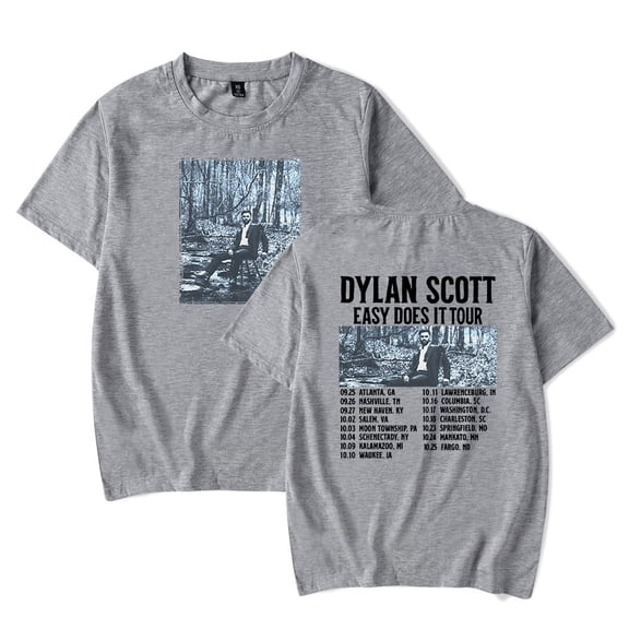 Dylan Scott Easy Does It Tour 2025 T-Shirt Women Men Casual Crewneck Short Sleeve Fashion Tee