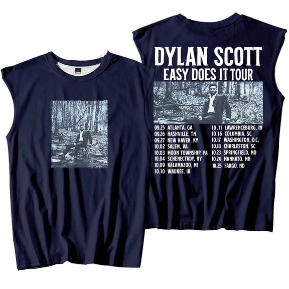 Dylan Scott Easy Does It Tour 2025 Tank Tops Sleeveless Sport Vest Women Men Outdoor Sportwear