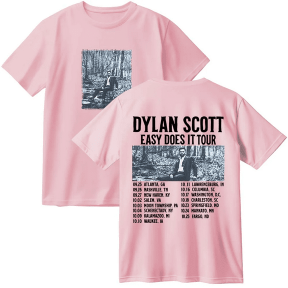 Dylan Scott Easy Does It Tour Cotton T-shirt Women Men Short Sleeve Crewneck Fashion Tee