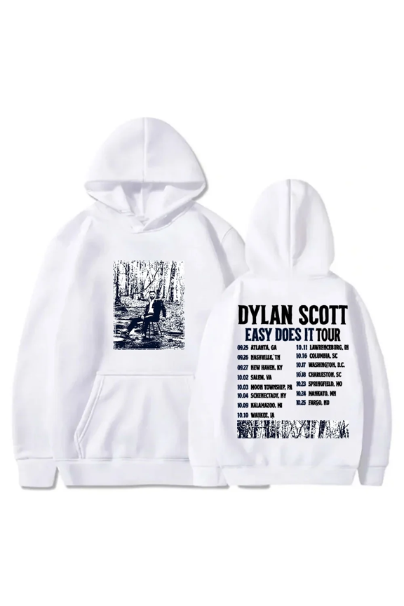 Dylan Scott Easy Does It Tour Hoodie Long Sleeve Pullover Women Men Fashion Hooded Sweatshirt