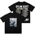 thumbnail image 1 of Dylan Scott Easy Does It Tour Merch Vintage Wash T-Shirts Women Men Cotton Short Sleeve Tee, 1 of 6