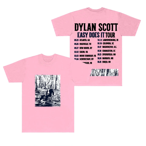 Dylan Scott Easy Does It Tour Tee Unisex Crewneck Short Sleeve Casual Streetwear T-shirt